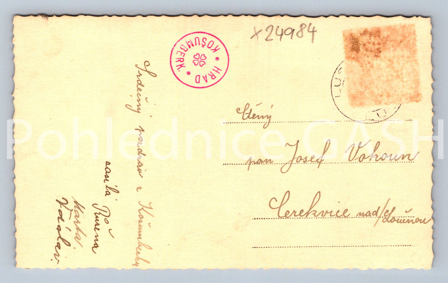 Pohlednice KOŠUMBERK - HRAD (X24984)