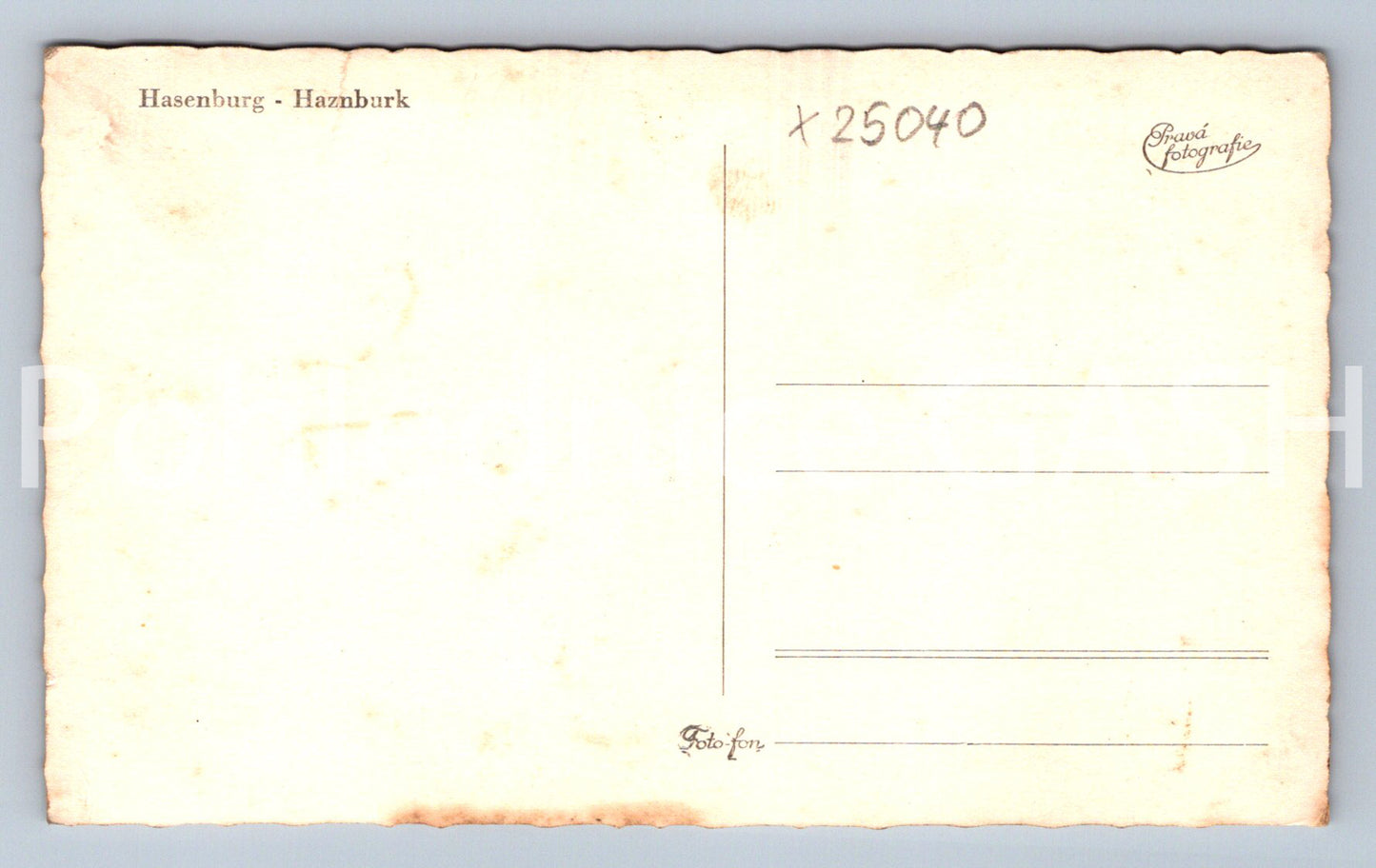 Postcard HAZNBURG (X25040)