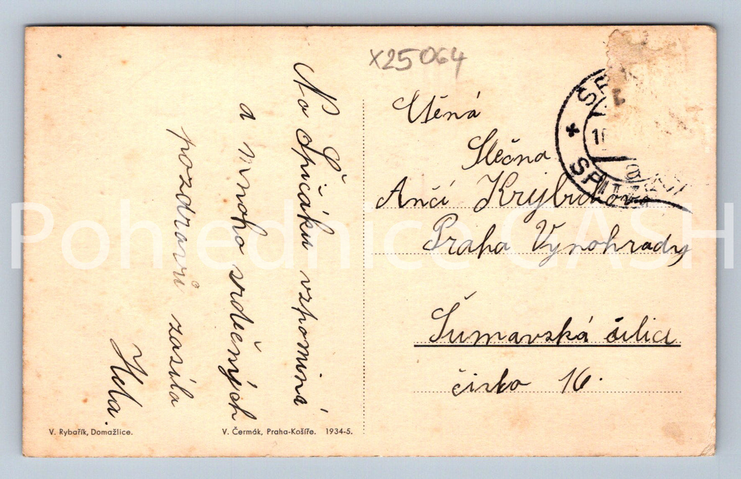 Postcard ŠUMAVA (X25064)