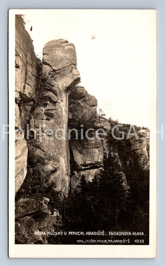 Postcard MUSHROOM HILL AT MICHOV HRADIŠTE - PHARAOH'S HEAD (X25068)