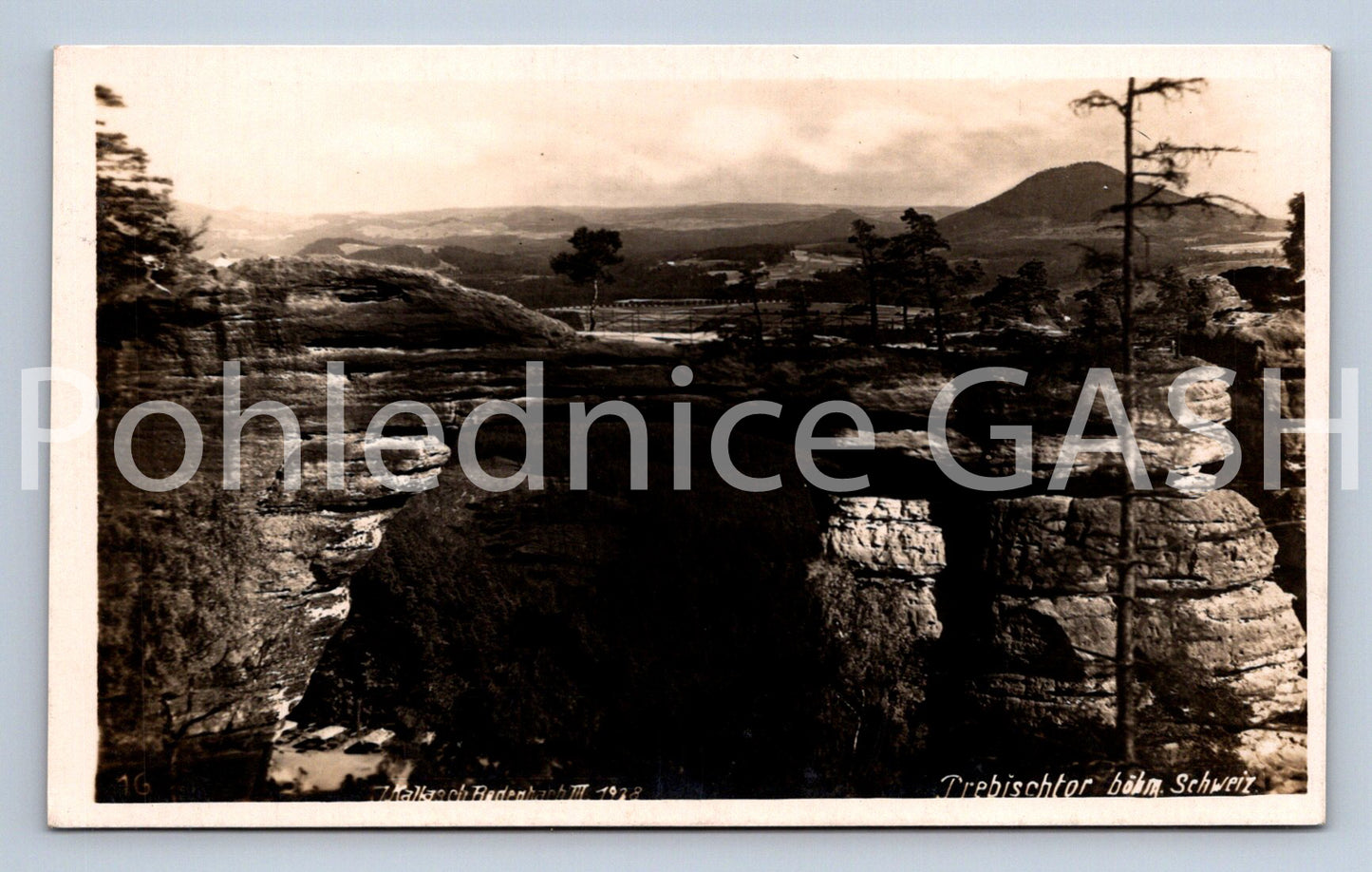Postcard TREBISCHTOR BÖHM. SWITZERLAND (X25078)