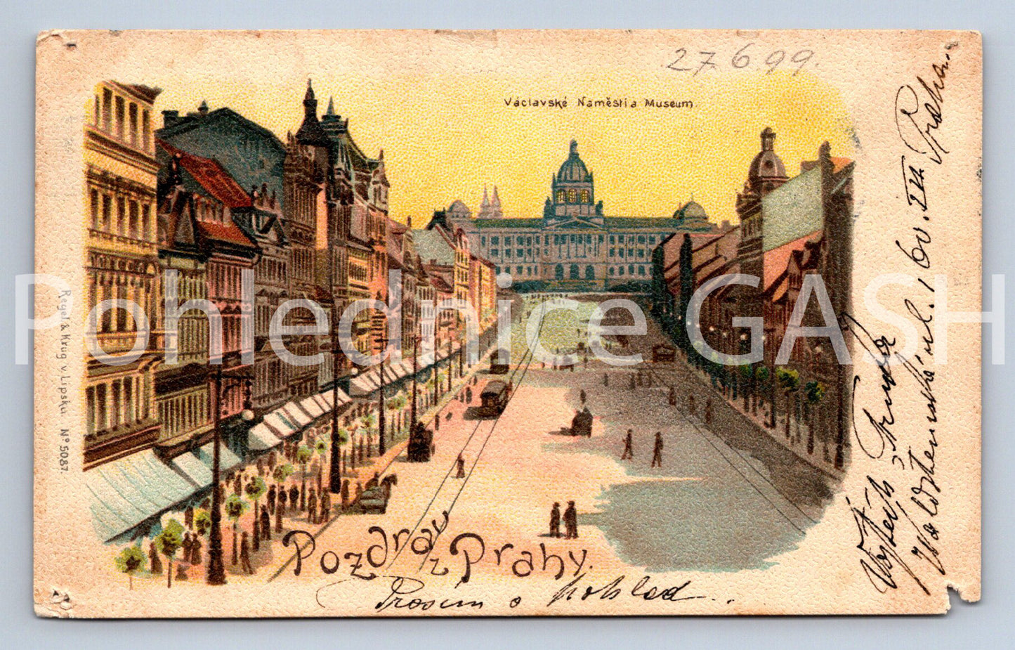 Pohlednice POZDRAV Z PRAHY (X25083)