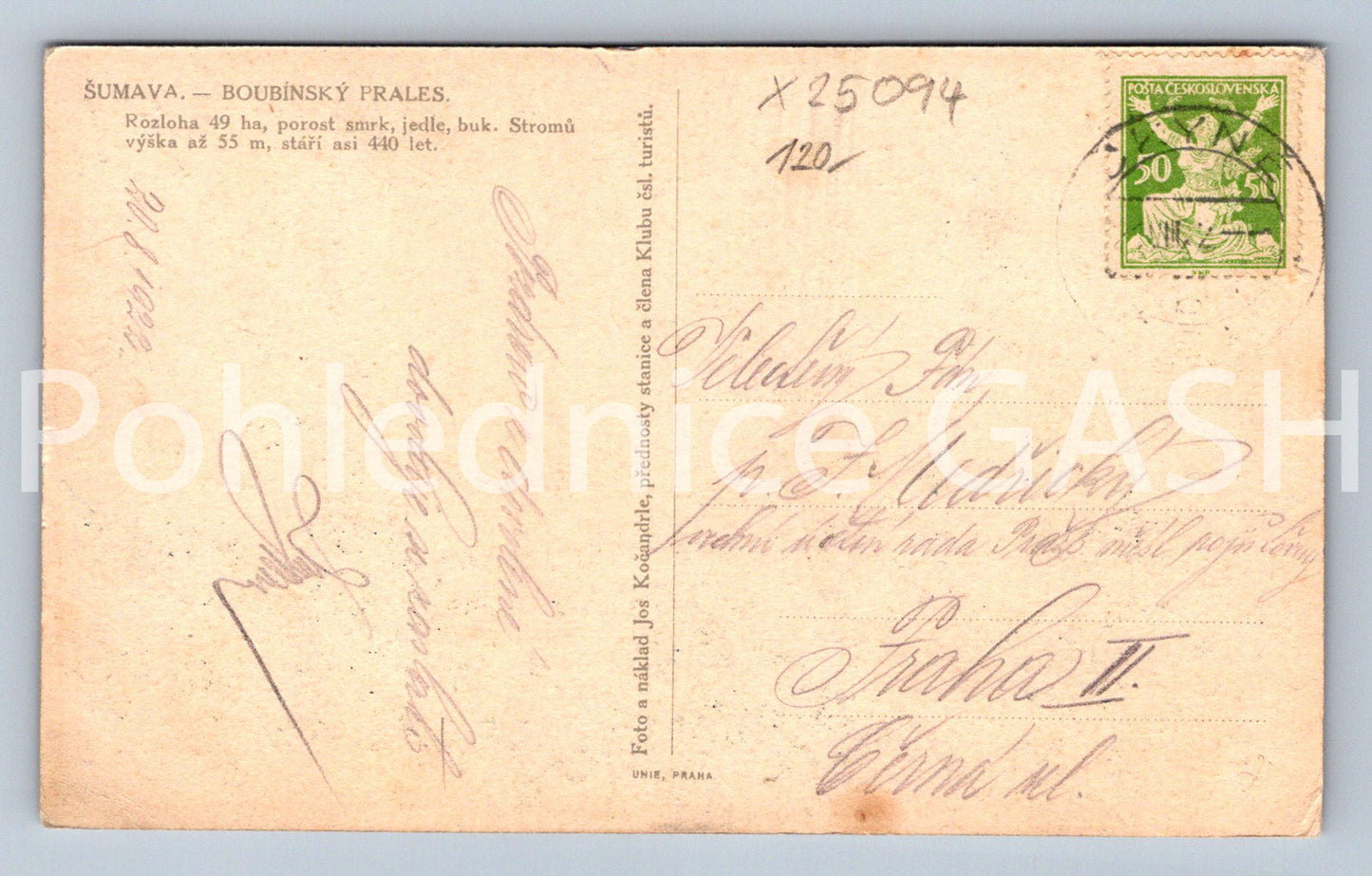 Pohlednice PRAHA (X25094)