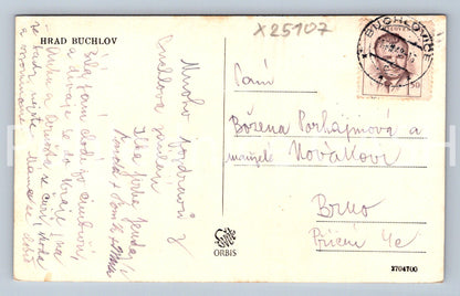 Postcard BUCHLOV CASTLE (X25107)