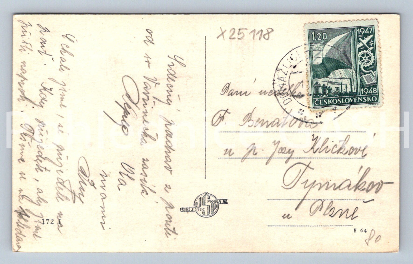 Pohlednice DOMAŽLICE CHODSKO (X25118)