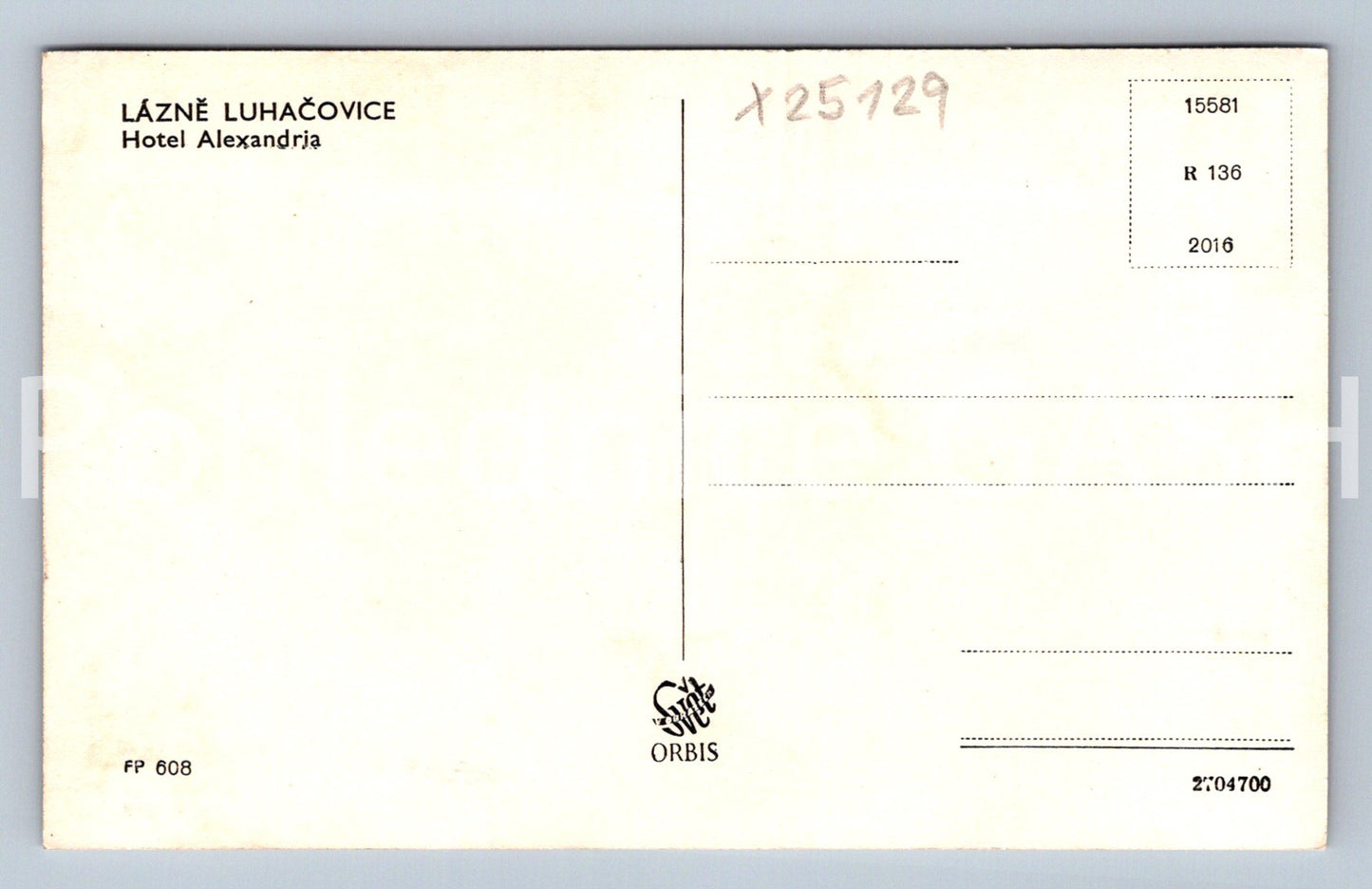 Pohlednice LÁZNĚ LUHAČOVICE (X25129)