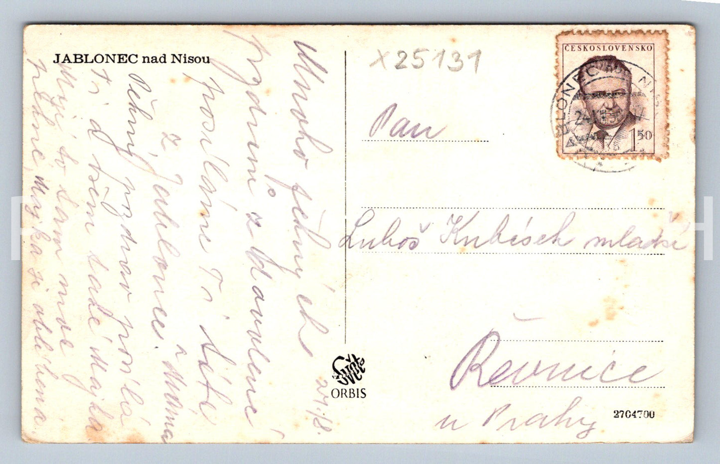 Pohlednice JABLONEC NAD NISOU (X25131)