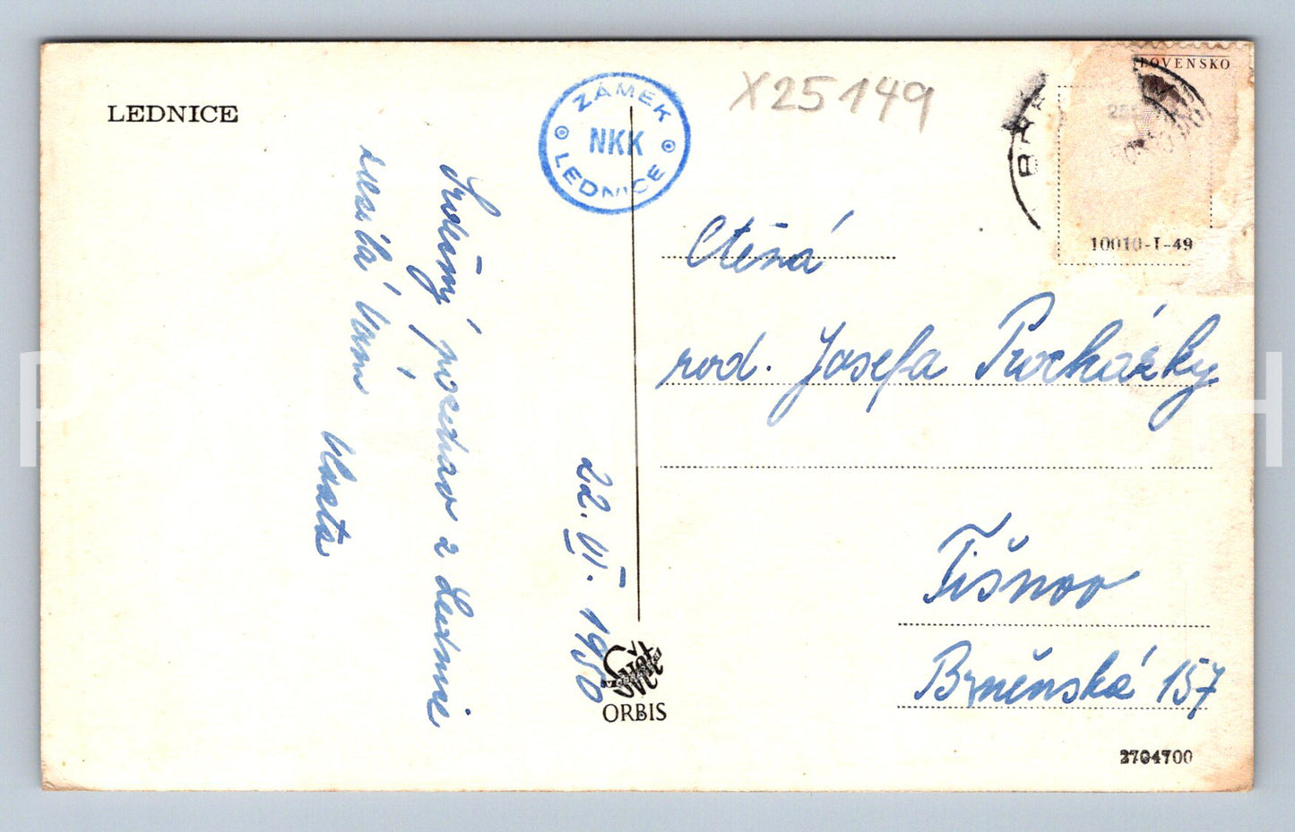 Pohlednice LEDNICE (X25149)