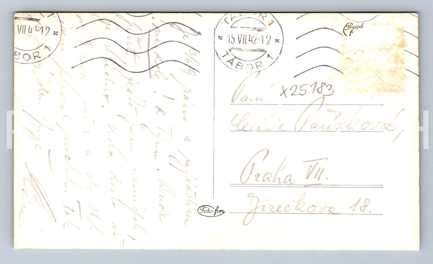 Pohlednice TÁBOR (X25183)