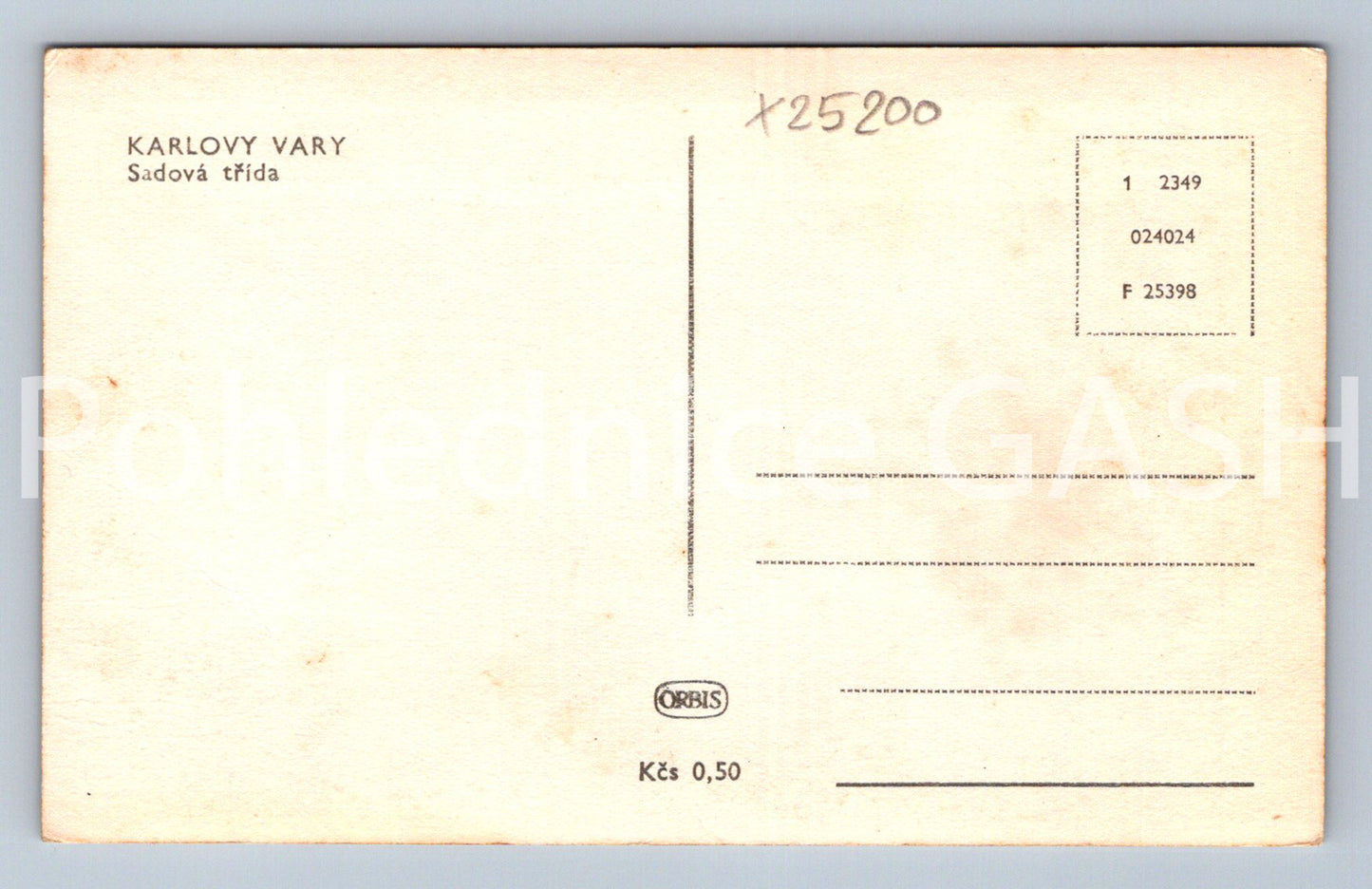 Pohlednice KARLOVY VARY (X25200)