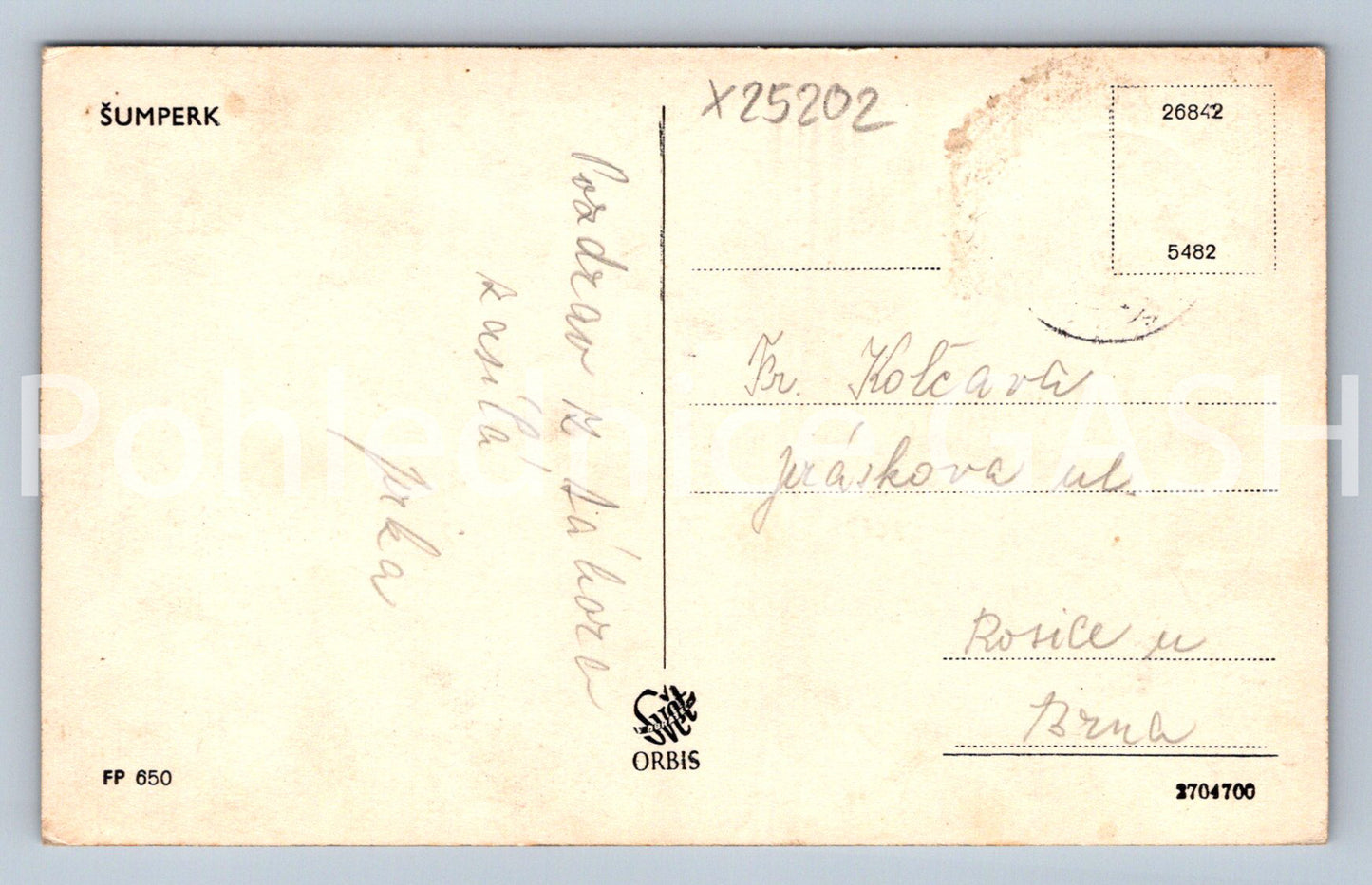 Pohlednice ŠUMPERK (X25202)