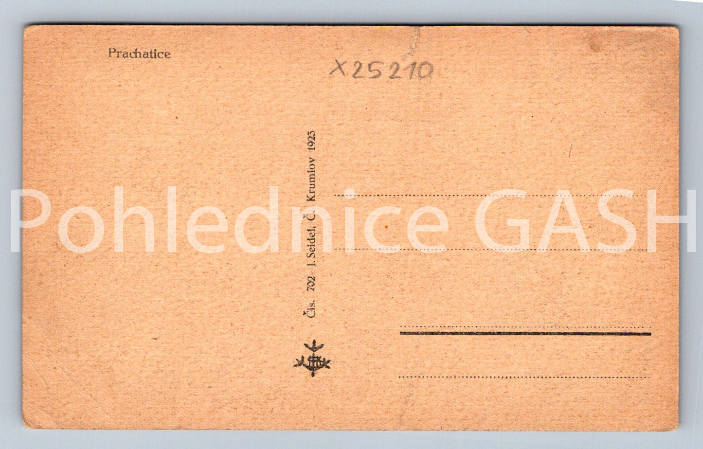 Pohlednice PRACHATICE (X25210)