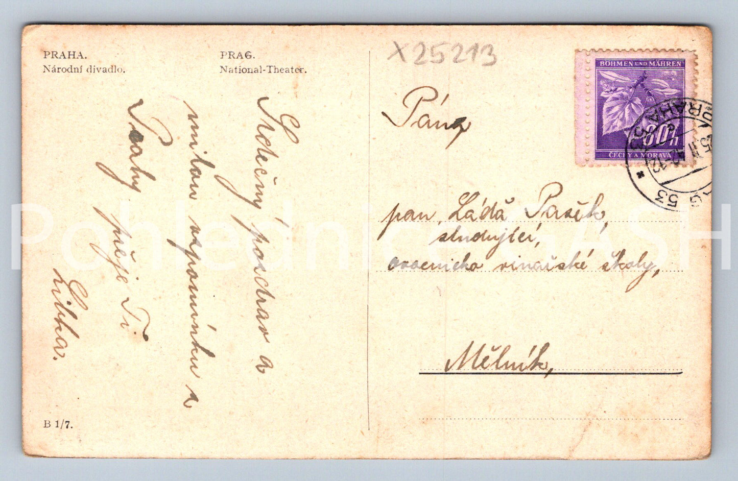 Pohlednice PRAHA (X25213)