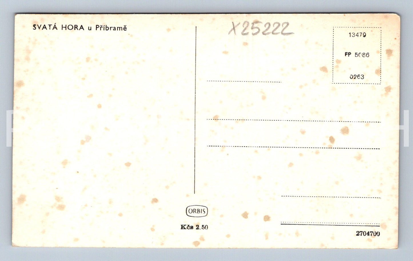 Pohlednice SVATÁ HORA U PŘÍBRAMI (X25222)
