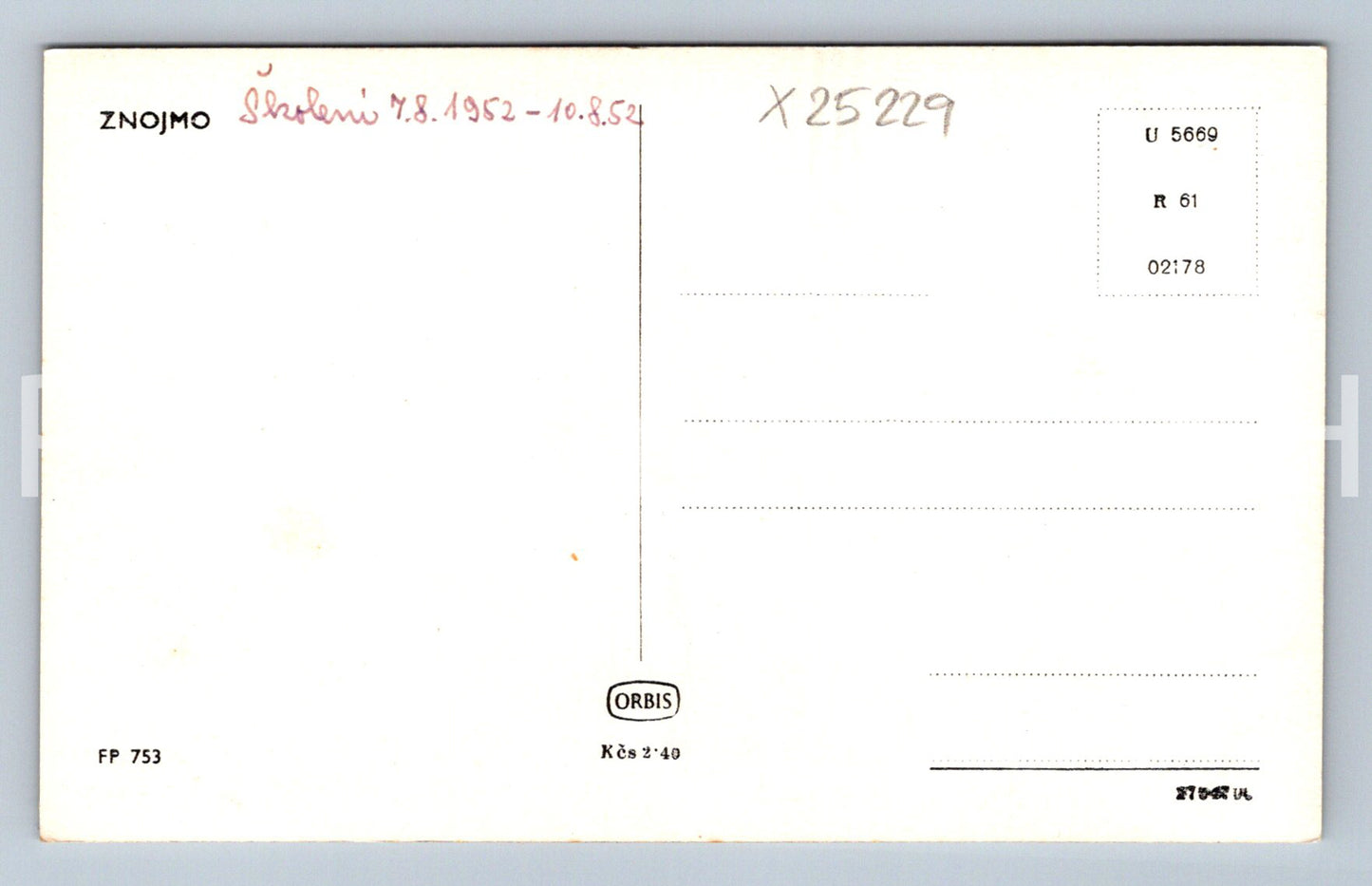 Pohlednice ZNOJMO (X25229)