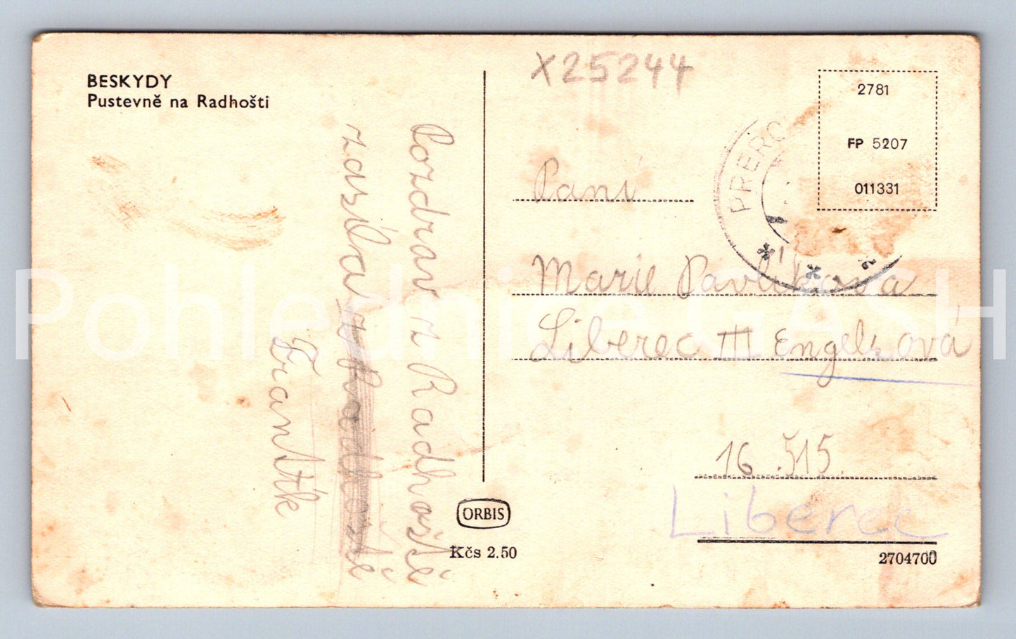 Pohlednice BESKYDY (X25244)