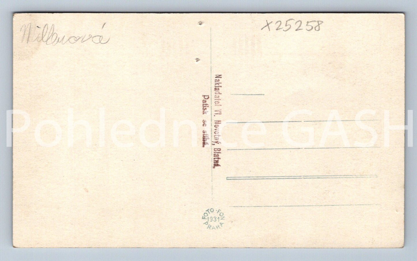 Pohlednice BLATNÁ - ZÁMEK (X25258)