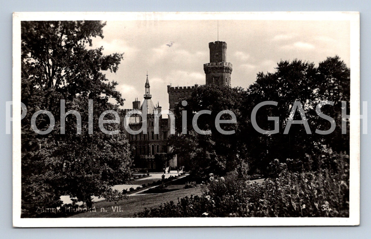 Pohlednice ZÁMEK HLUBOKÁ NAD VLTAVOU (X25260)