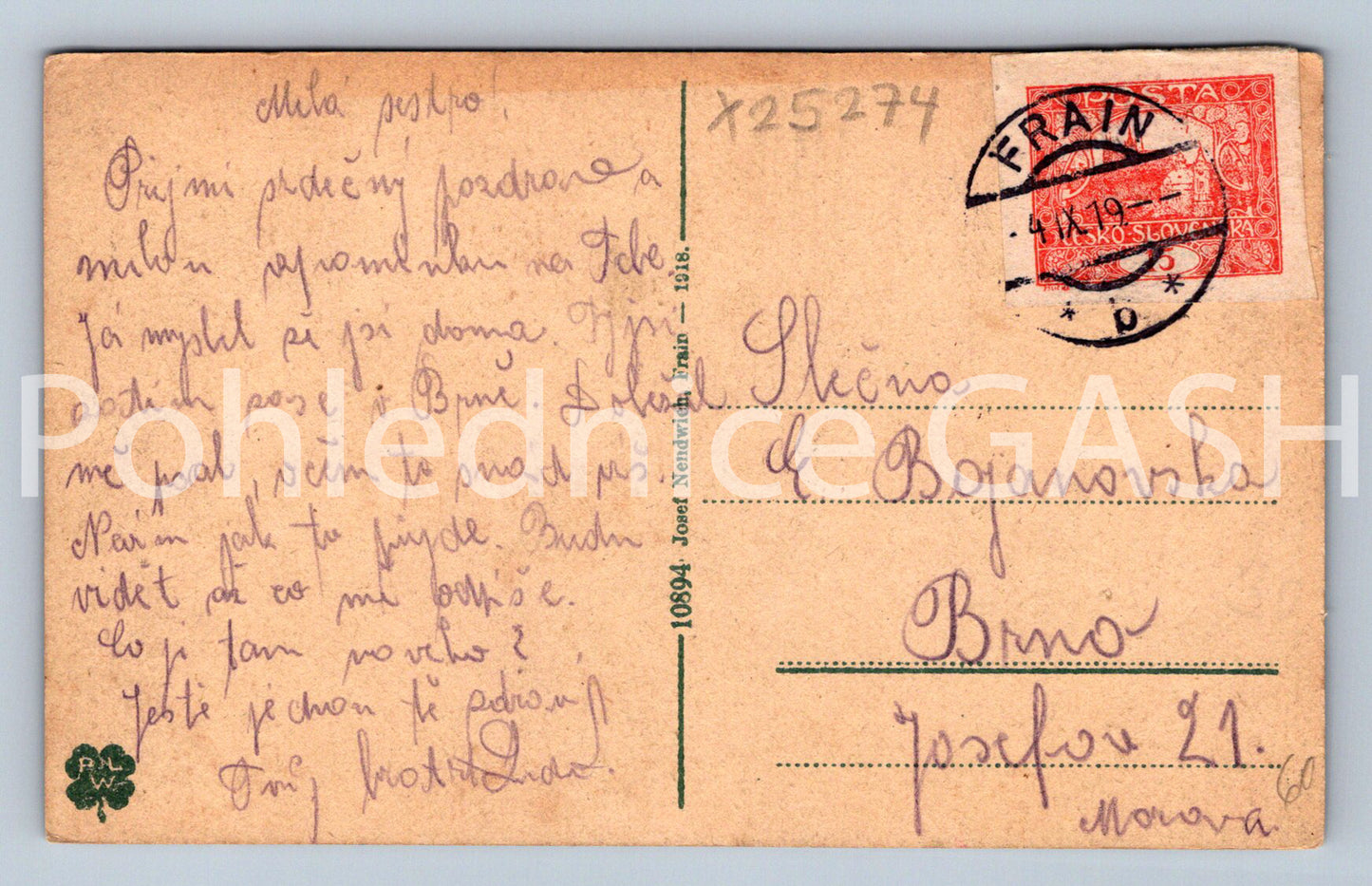 Pohlednice SCHLOSS (X25274)