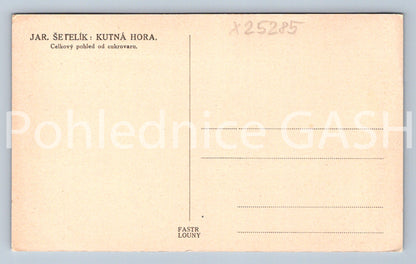 Pohlednice JAR. ŠETELÍK - KUTNÁ HORA (X25285)