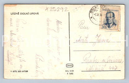 Pohlednice LÁZNĚ DOLNÍ LIPOVÁ (X25292)