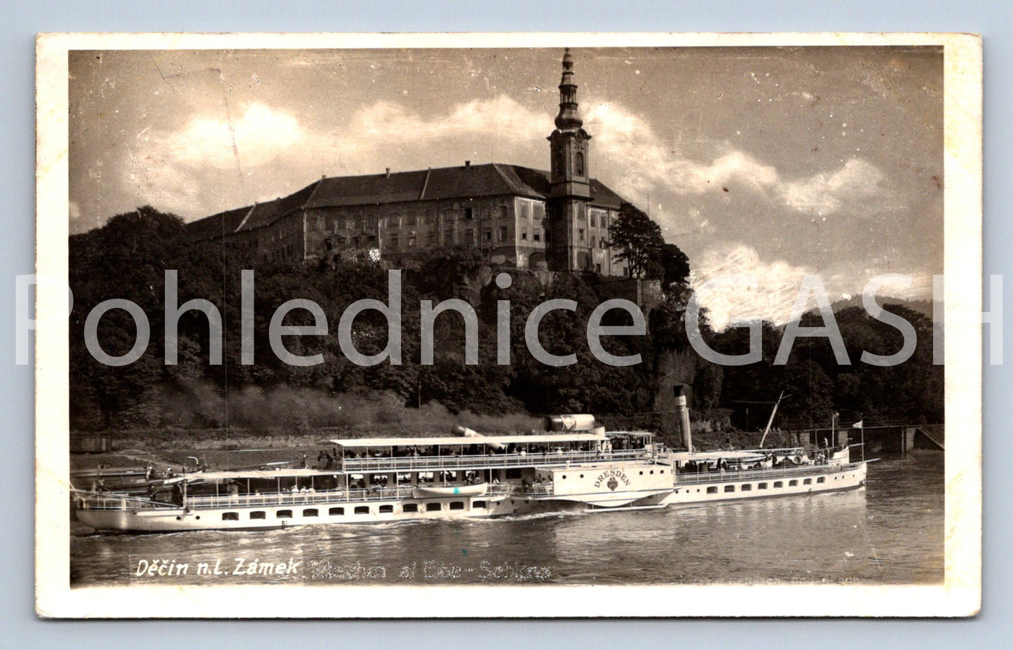 Pohlednice DĚČÍN N.LABEM ZÁMEK (X25302)