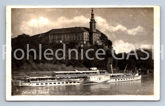 Pohlednice DĚČÍN N.LABEM ZÁMEK (X25302)