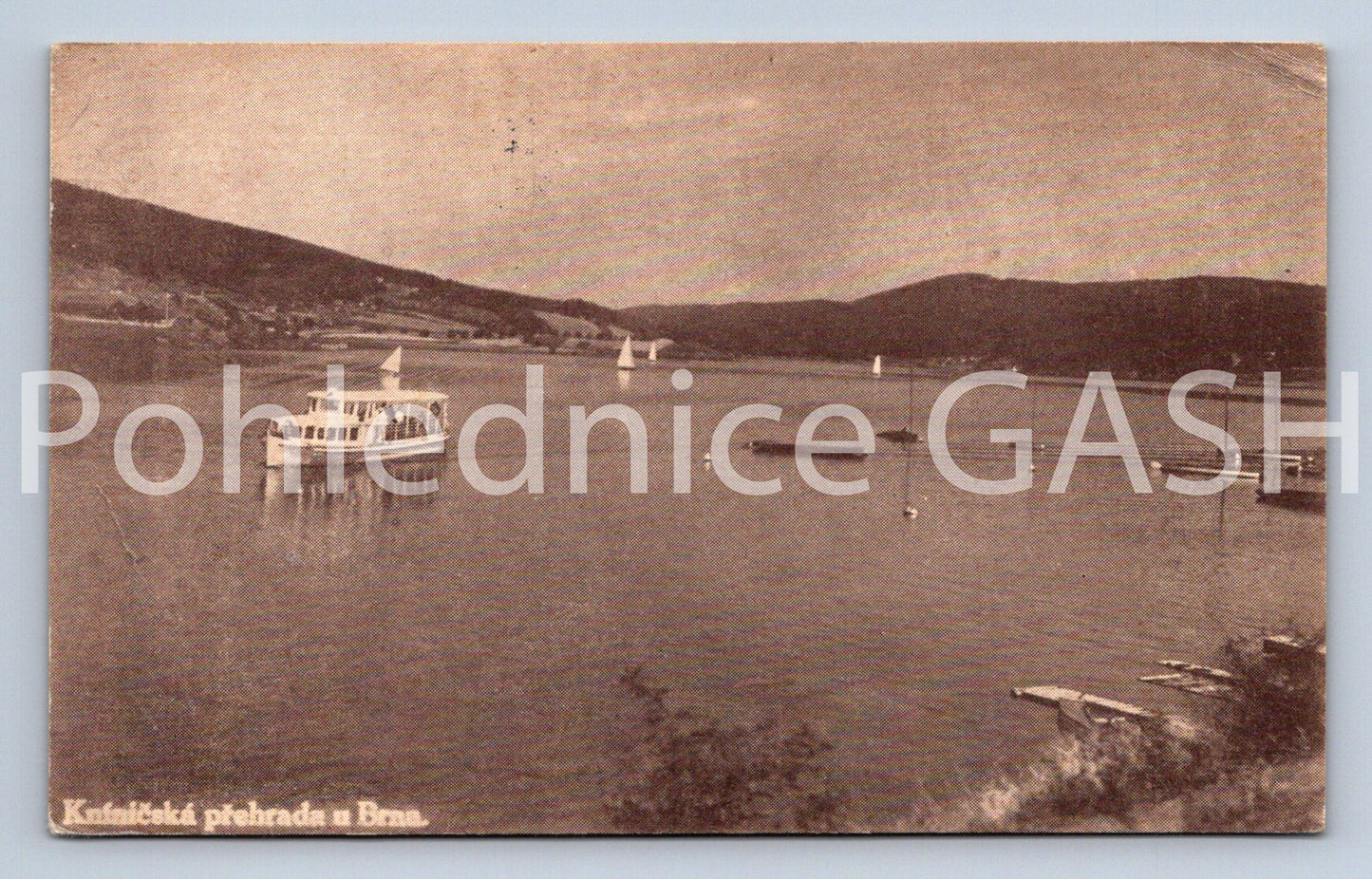 Pohlednice KNÍNIČSKÁ PŘEHRADA U BRNA (X25318)