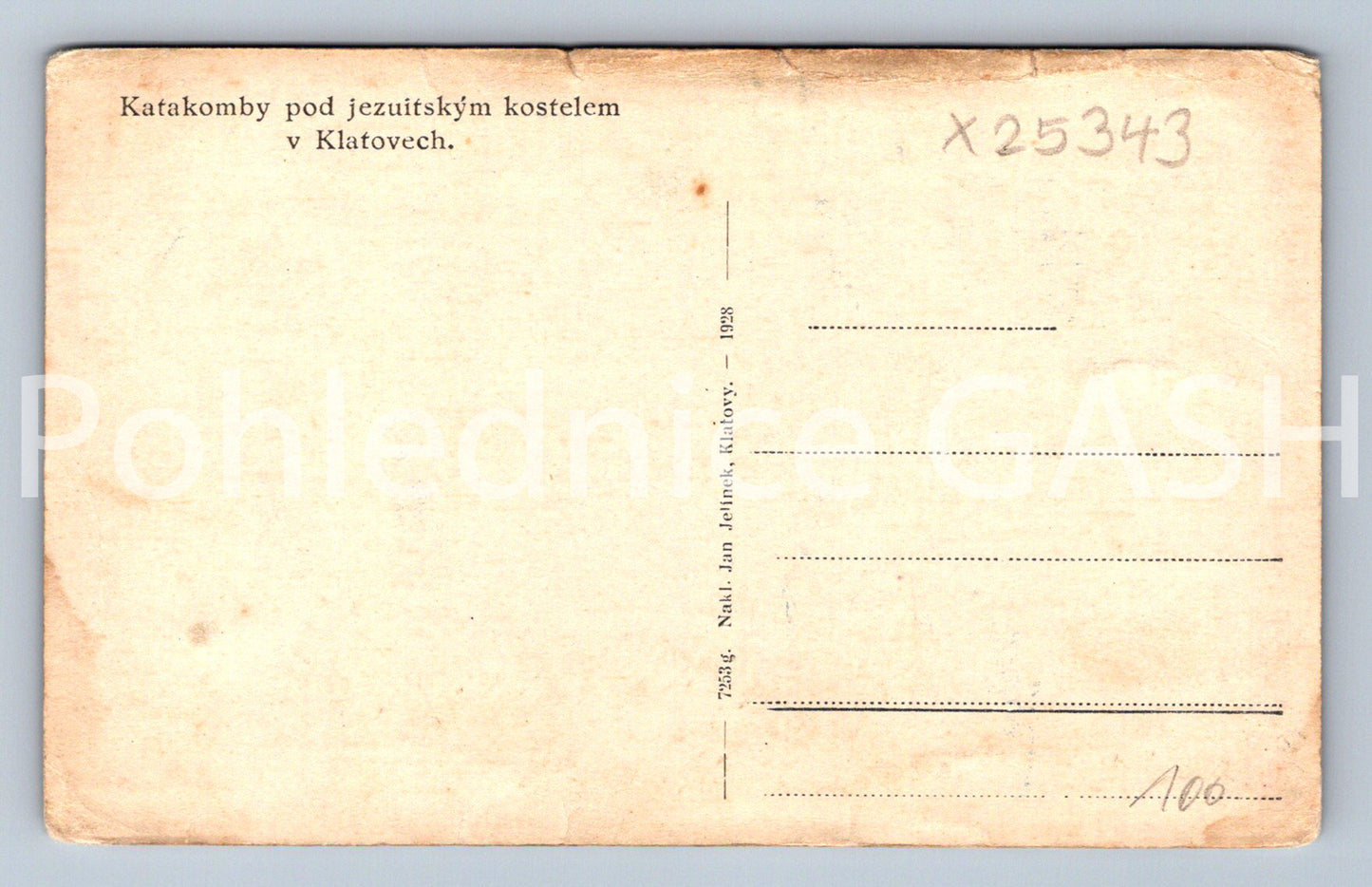 Pohlednice KLATOVY (X25343)