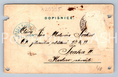 Pohlednice POZDRAV Z ROUDNICE dlouhá adresa (X25355)