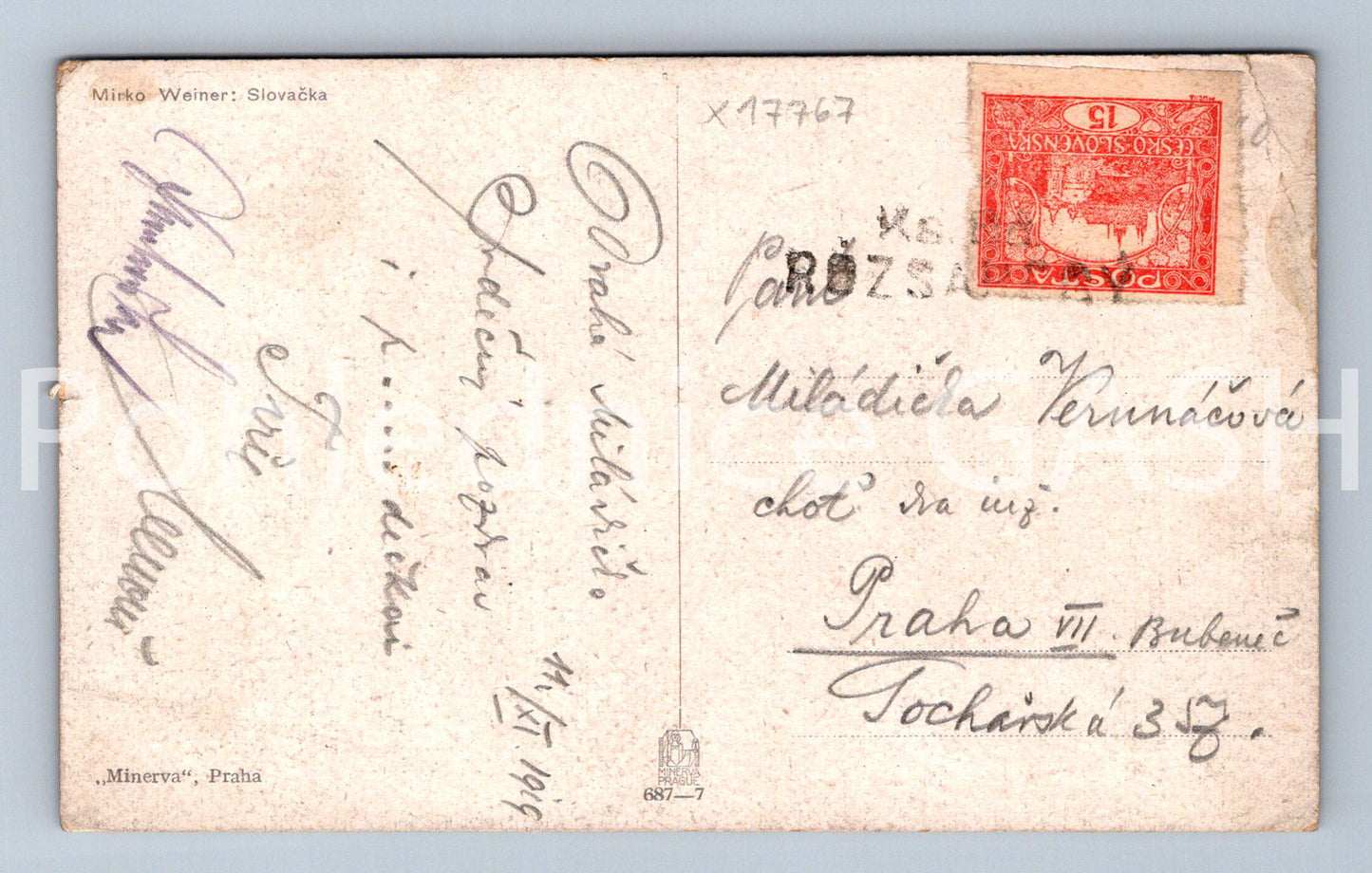 Pohlednice MIRKO WEINER: SLOVAČKA (x17767)