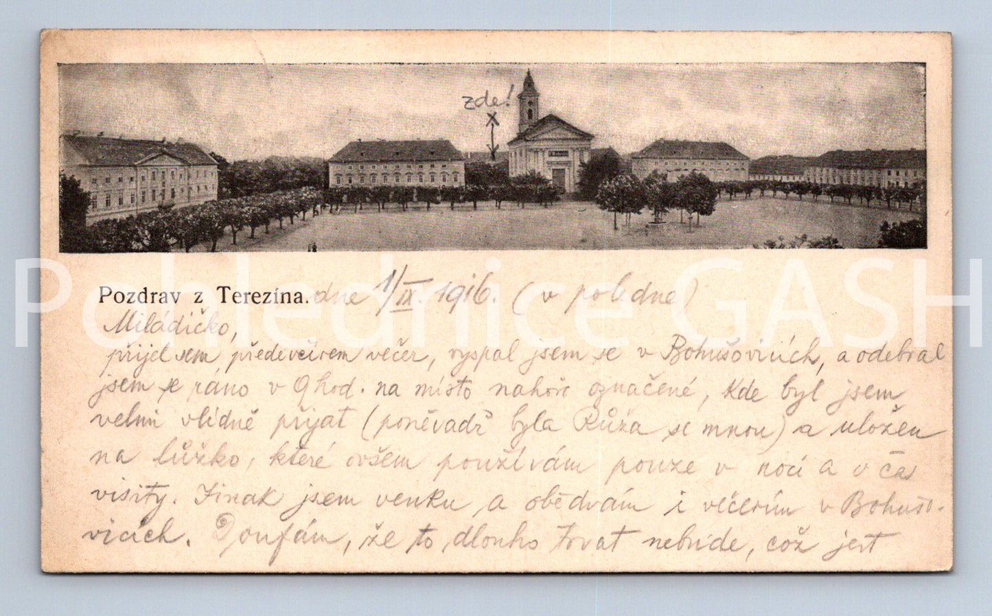 Pohlednice POZDRAV Z TEREZÍNA (x17781)