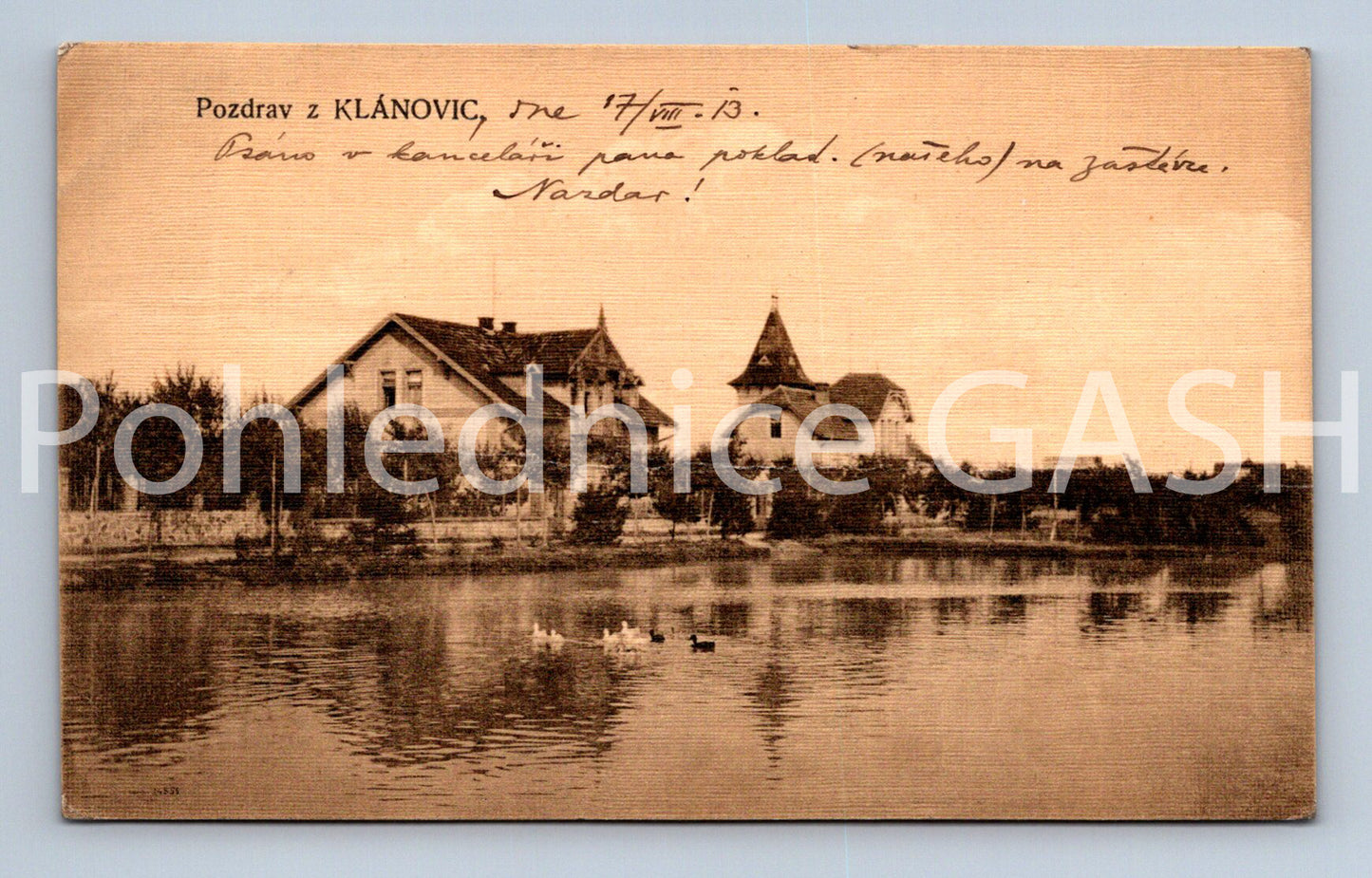 Pohlednice POZDRAV Z KLÁNOVIC (x17807)