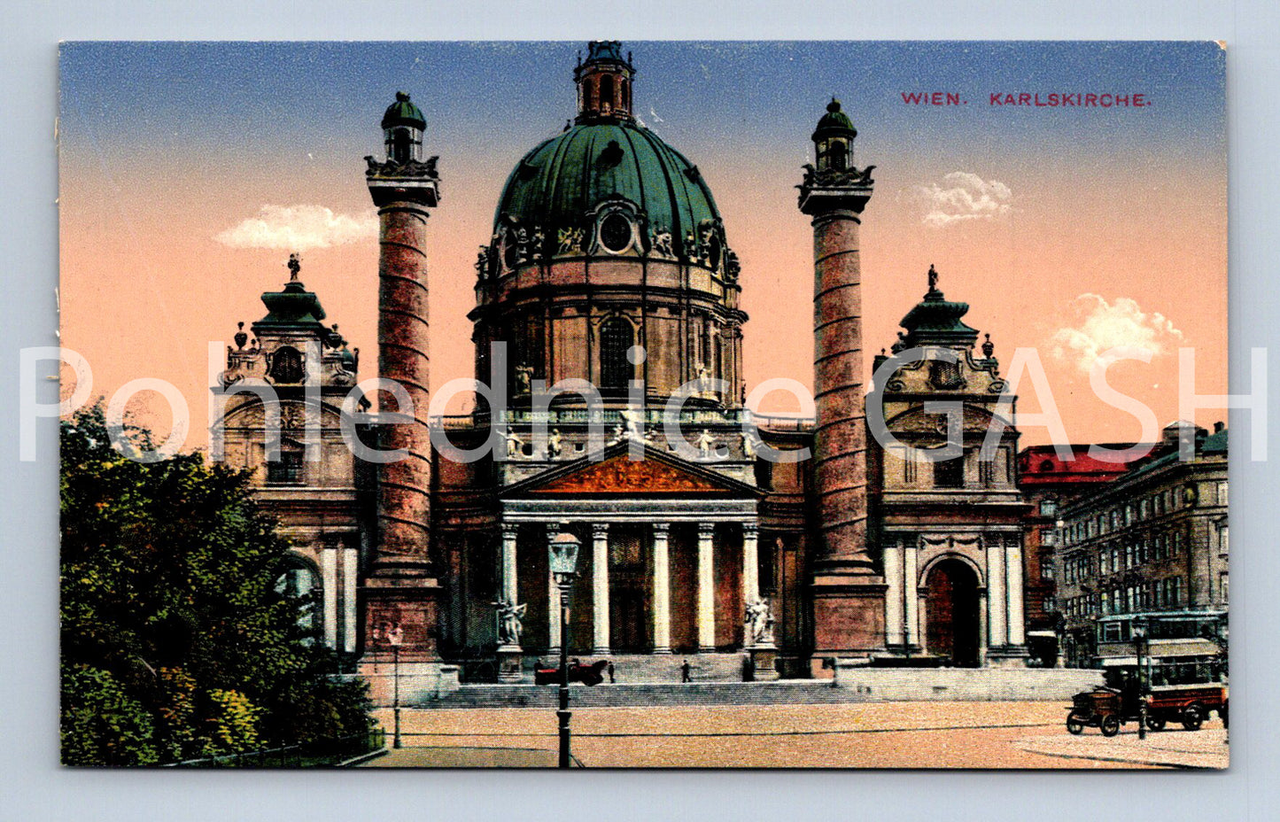 Pohlednice VÍDEŇ, KARLSKIRCHE (x17836)
