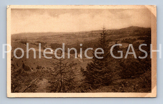 Pohlednice POHLED Z ŘÍŠSKÝCH HRANIC NA BESKIDĚ DO POLSKA (x17846)