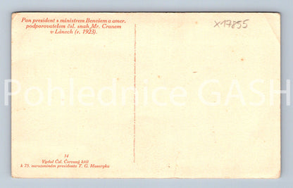 Pohlednice T.G.M. S BENEŠEM V LÁNECH (x17855)