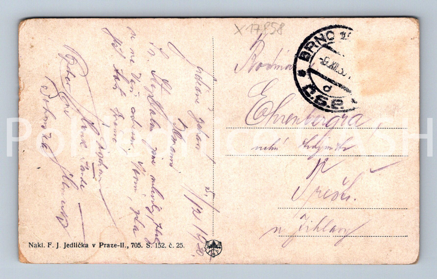 Pohlednice SMRT KRÁLE PŘEMYSLA OTAKARA II. NA MORAVSKÉM  (x17858)