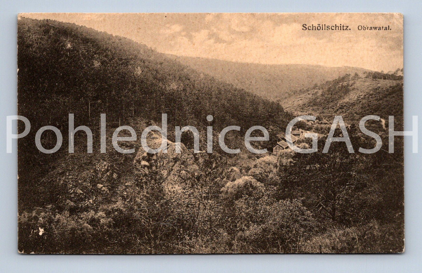 Pohlednice SCHÖLLSCHITZ, OBRAWATAL. (x17866)