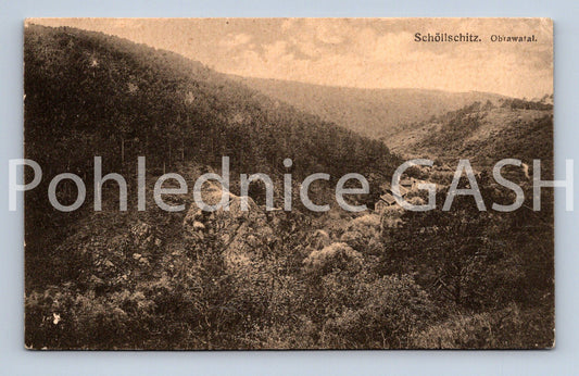 Pohlednice SCHÖLLSCHITZ, OBRAWATAL. (x17866)