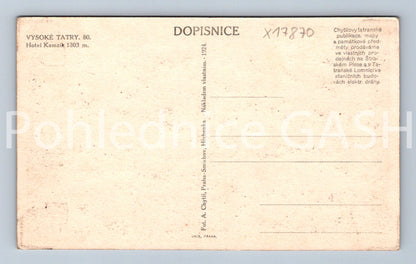 Pohlednice VYSOKÉ TATRY (x17870)