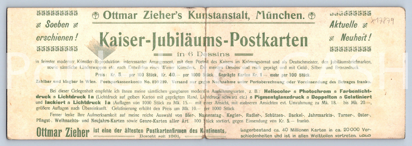Pohlednice FRANZ JOSEPH I. rakousko uhersko (x17879)