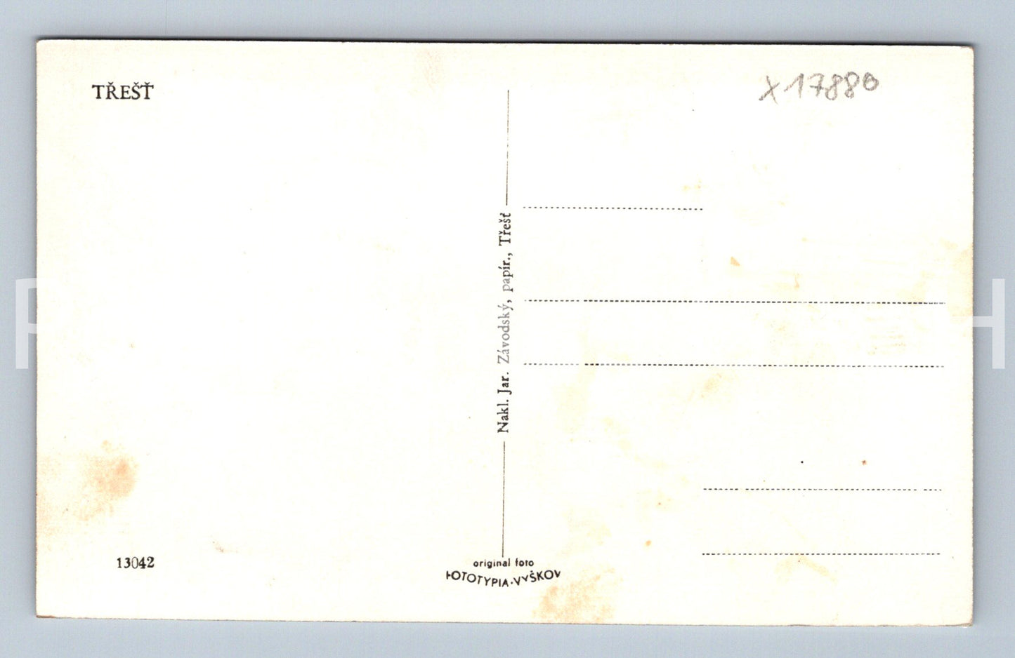 Postcard TREŠŤ (x17880)