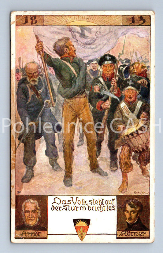Pohlednice DAS VOLK STEHTAUF DER STURM BRICHTLOS (x17899)