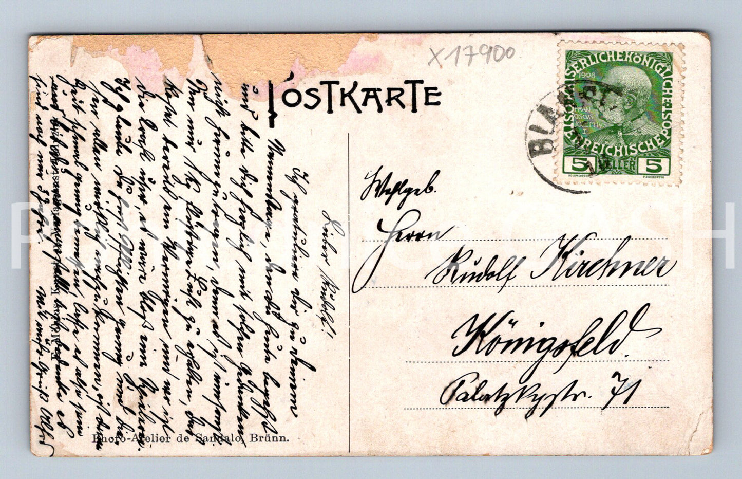 Pohlednice MÄHRISCHE SCHWEIZ (x17900)