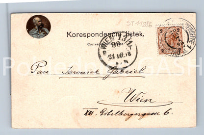 Pohlednice POZDRAV Z PRAHY dlouhá adresa (ST11286)