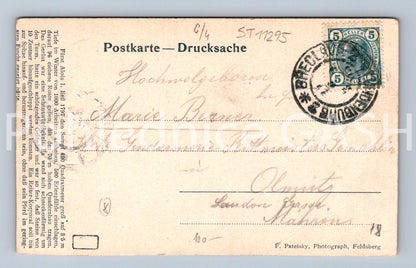 Pohlednice GRUSS AUS EISGRUB dlouhá adresa LEDNICE (ST11295)