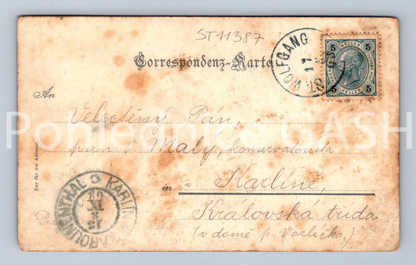 Pohlednice SCHWARZENSEE DLOUHÁ ADRESA (ST11387)