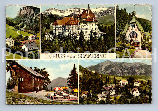 Pohlednice GRUSS VOM SEMMERING - KOLÁŽ (ST11417)