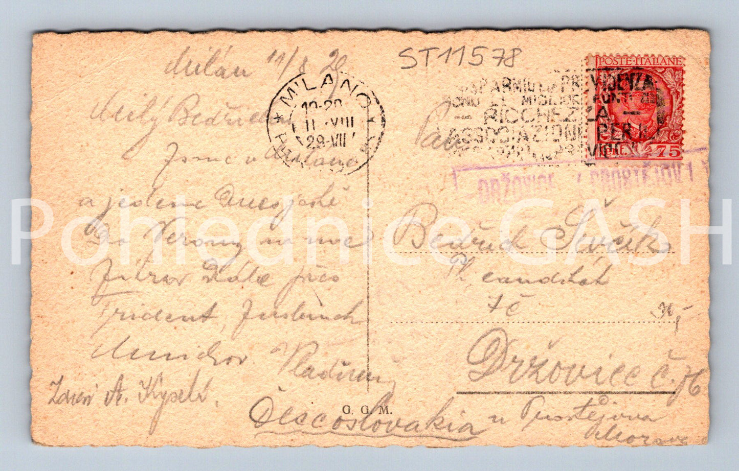Pohlednice MILANO (ST11578)