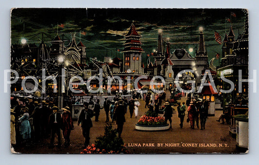 Pohlednice LUNA PARK BY NIGHT CONEY ISLAND N.Y. (ST11595)